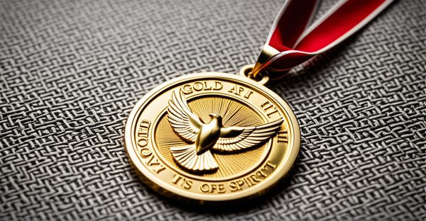 Médaille du saint esprit en or : découvrez ses détails et symbolisme
